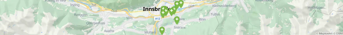 Kartenansicht für Apotheken-Notdienste in der Nähe von Sistrans (Innsbruck  (Land), Tirol)